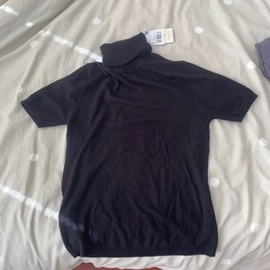 Black short sleeved turtleneck size S